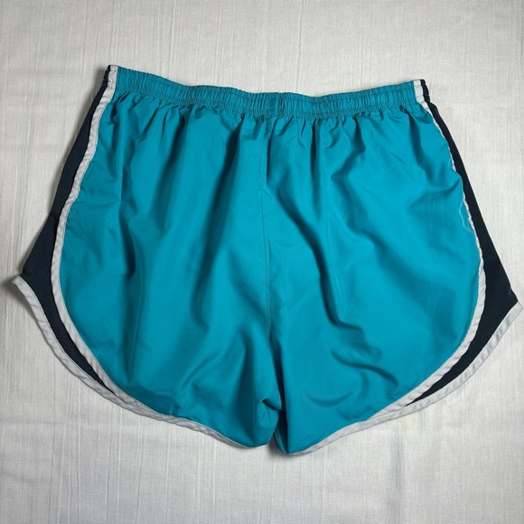 Nike Dri-Fit Drawstring Running Shorts-Light Blue/Gray-Women Large - Picture 3 of 6
